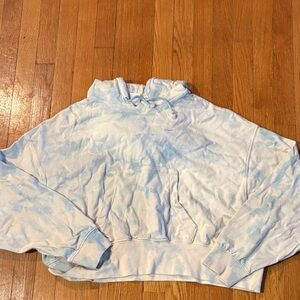 Nike Blue Tie-Dye cropped hoodie size small